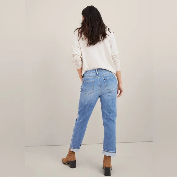 Hatch the Boyfriend distressed maternity jean, 24
